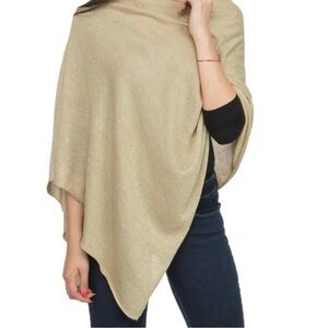 Lexi York Elsa Top It Off Soft Gold Poncho, NWT